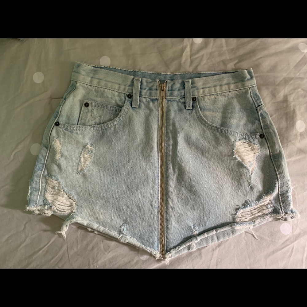Carmar denim skirt